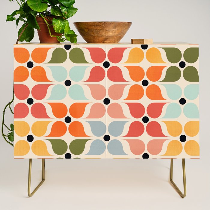 Old times geometry pattern Credenza Gallery Image 1