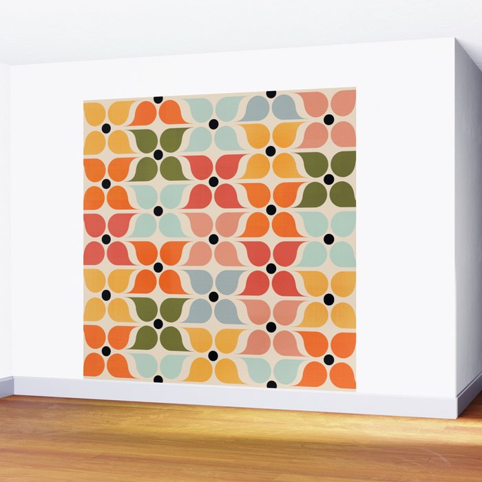 Old times geometry pattern Wall Mural Gallery Image 2