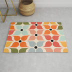 Old times geometry pattern Rug Gallery Image 1
