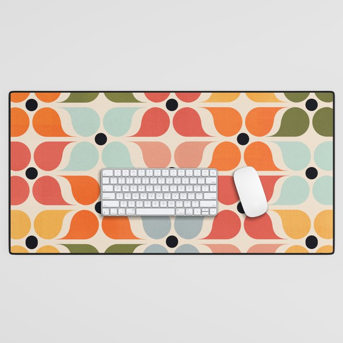 Old times geometry pattern Desk Mat Gallery Image 1