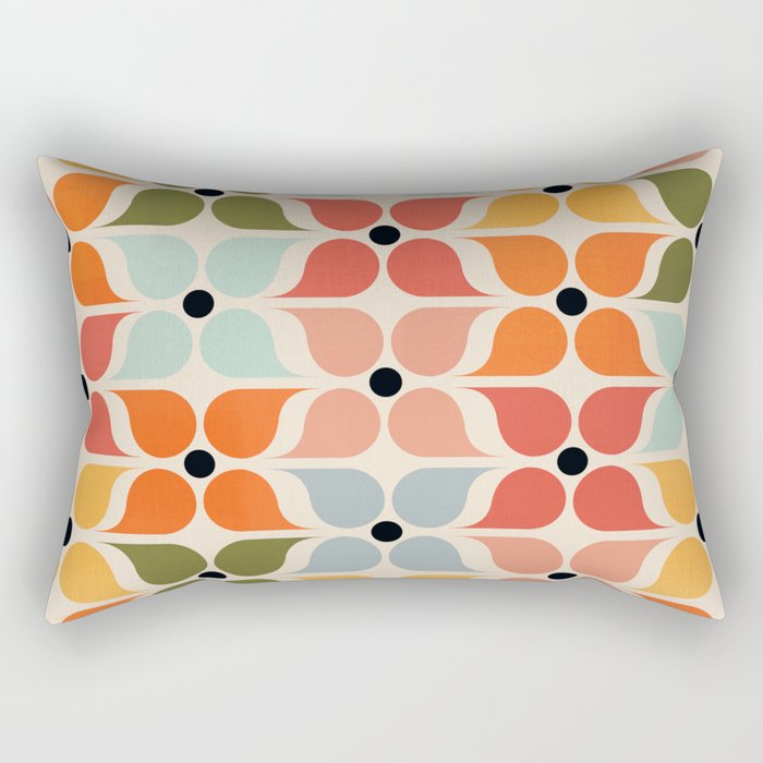 Old times geometry pattern Rectangular Pillow Gallery Image 1