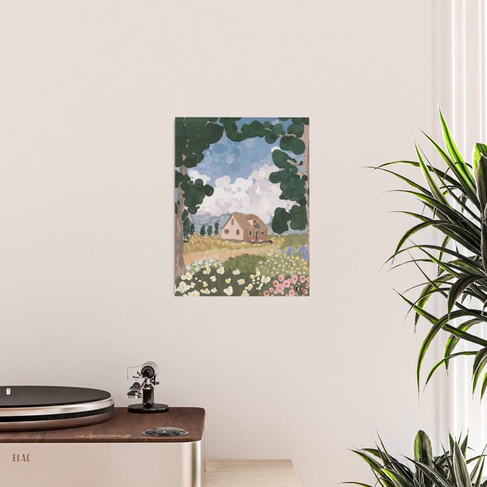 Countryside Cottage in Bloom Poster Gallery Image 2