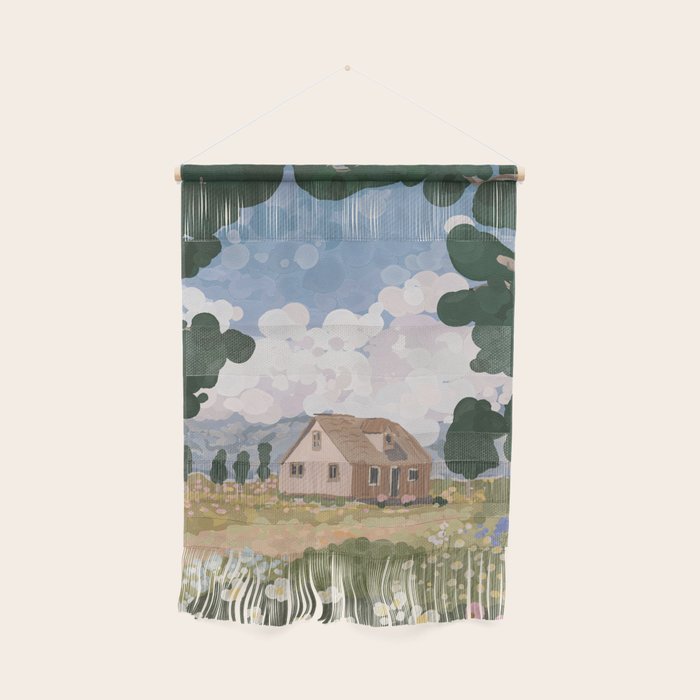 Countryside Cottage in Bloom Wall Hanging Gallery Image 1