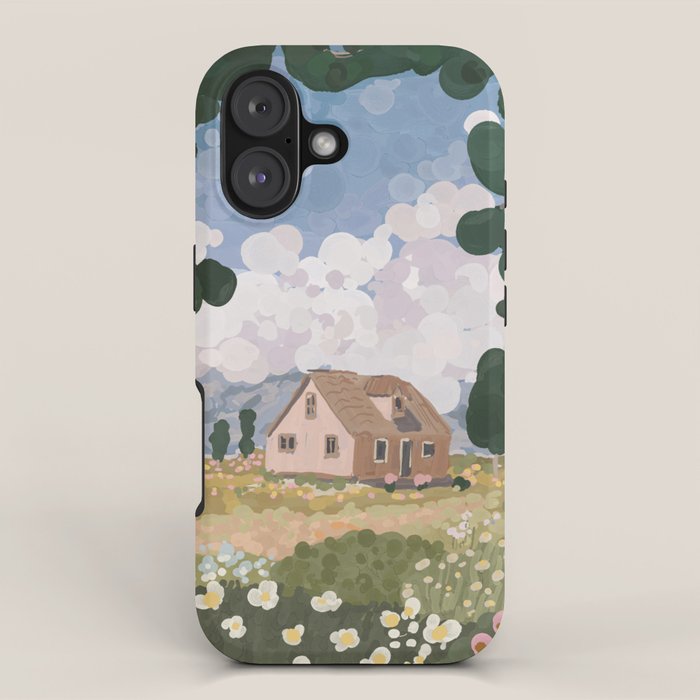 Countryside Cottage in Bloom iPhone Case Gallery Image 1