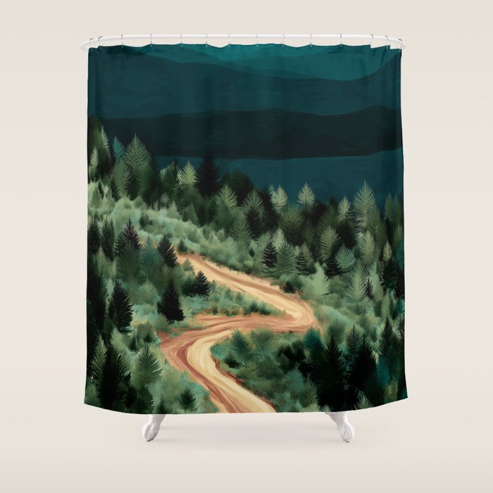 The Long Way Home Shower Curtain Gallery Image 1