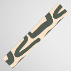 Abstract Retro Maze - Mid Century Modern Lines Green  Table Runner Gallery Image 3
