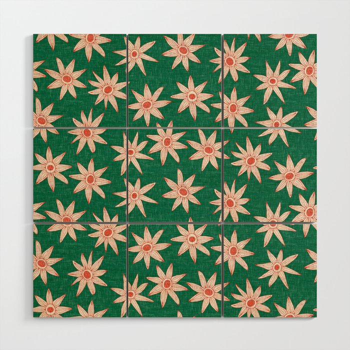 sema palm fire orange Wood Wall Art Gallery Image 1