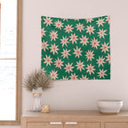 sema palm fire orange Wall Tapestry Gallery Image 2