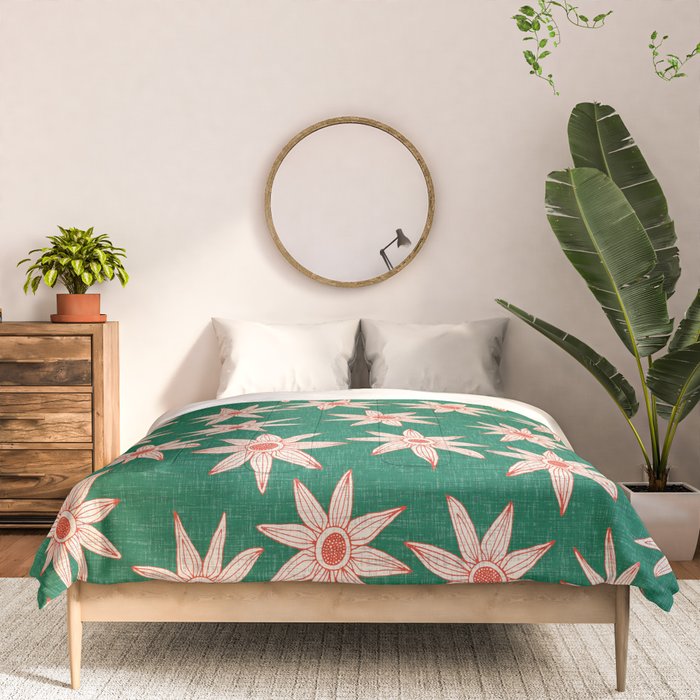 sema palm fire orange Comforter Gallery Image 3