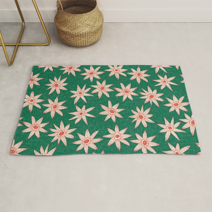 sema palm fire orange Rug Gallery Image 1