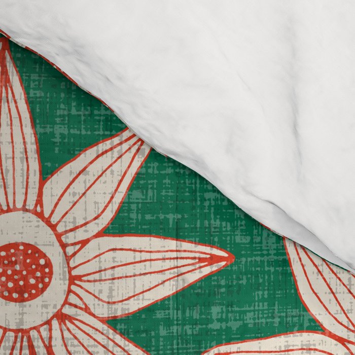 sema palm fire orange Comforter Gallery Image 4