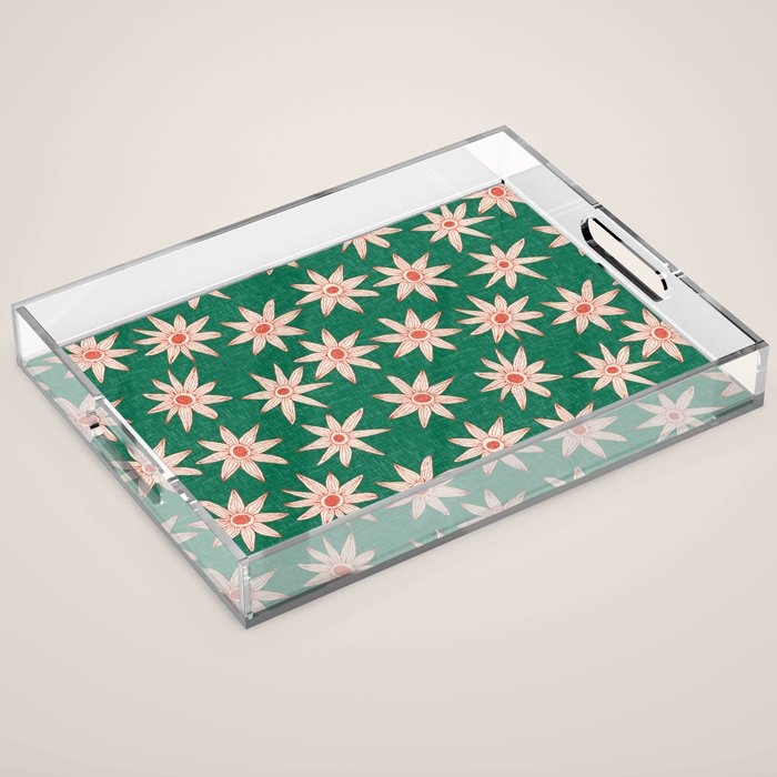 sema palm fire orange Acrylic Tray Gallery Image 1