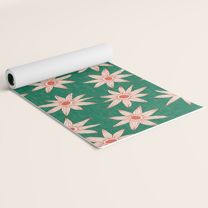 sema palm fire orange Yoga Mat Gallery Image 2