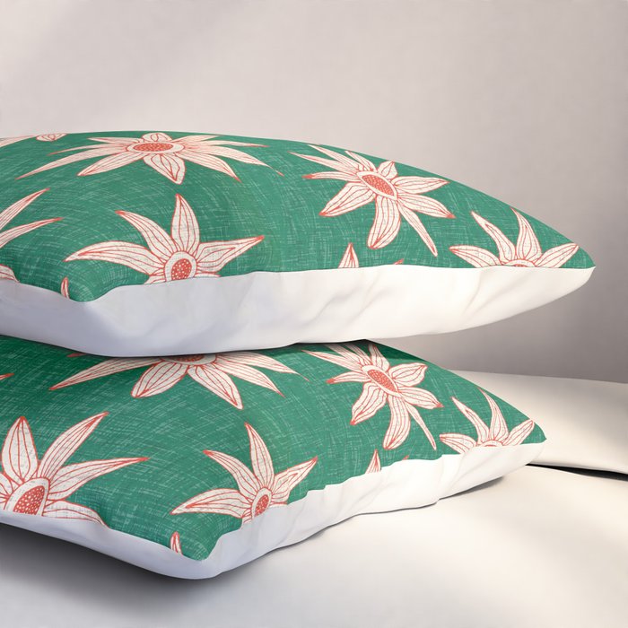 sema palm fire orange Pillow Sham Gallery Image 3