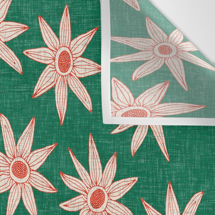 sema palm fire orange Wall Tapestry Gallery Image 3