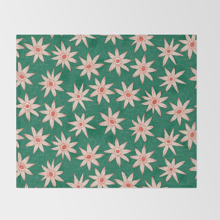 sema palm fire orange Throw Blanket Gallery Image 2
