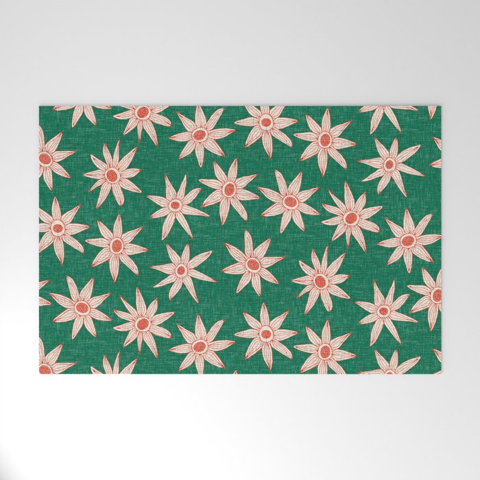 sema palm fire orange Welcome Mat Gallery Image 1