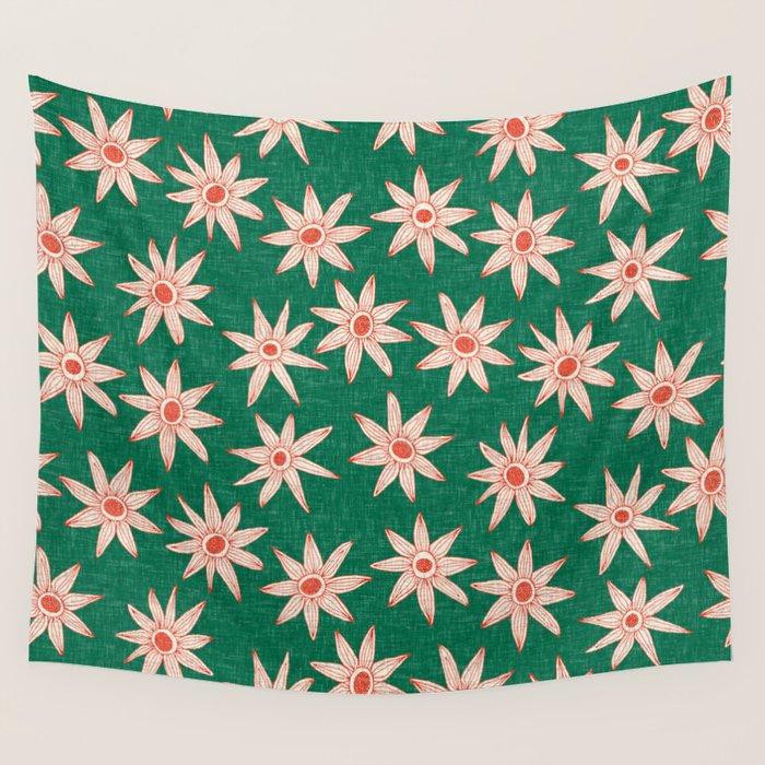 sema palm fire orange Wall Tapestry Gallery Image 4
