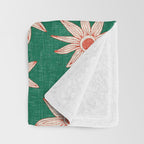 sema palm fire orange Throw Blanket Gallery Image 3