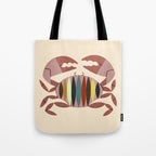 Color Crab Tote Bag Gallery Image 1