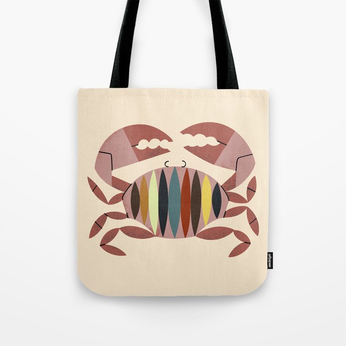 Color Crab Tote Bag Gallery Image 1