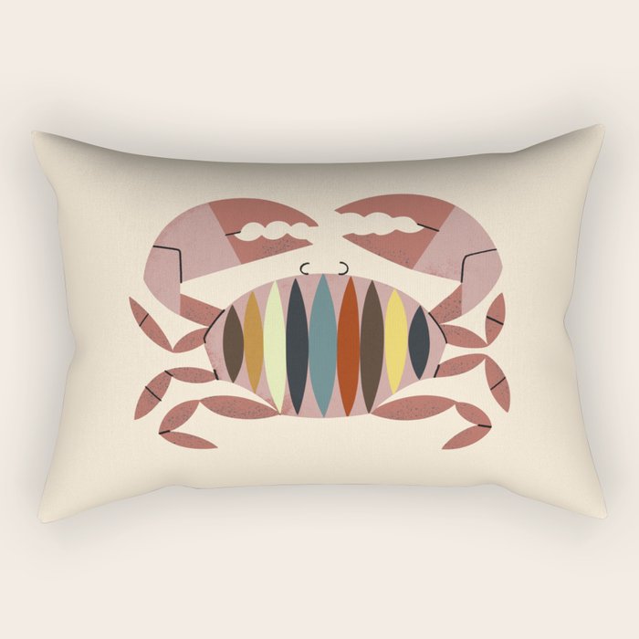 Color Crab Rectangular Pillow Gallery Image 1
