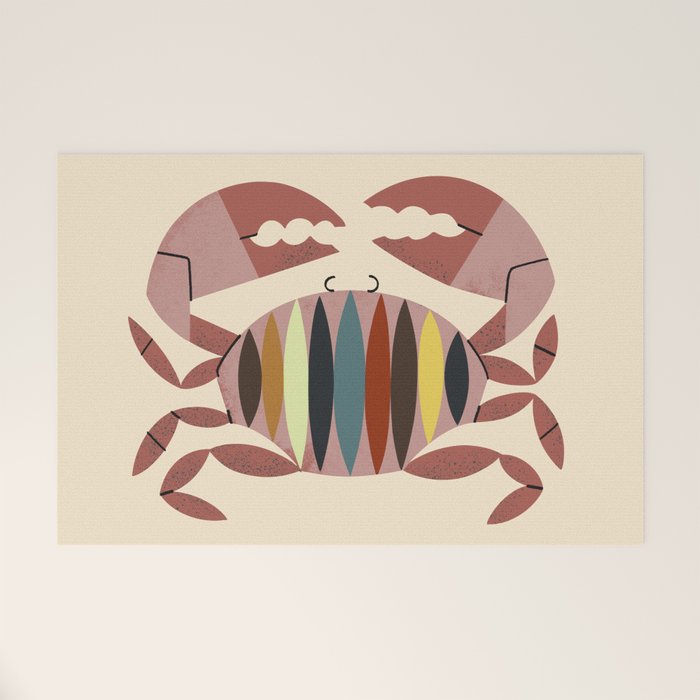 Color Crab Welcome Mat Gallery Image 1