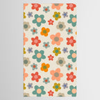 Flower Power Floral | Retro 60s 70s Tablecloth Gallery Image 2