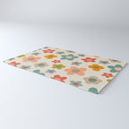 Flower Power Floral | Retro 60s 70s Rug Gallery Image 3