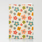 Flower Power Floral | Retro 60s 70s Stationery Card Gallery Image 2