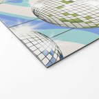 Groovy Party disco ball blue Welcome Mat Gallery Image 2
