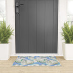 Groovy Party disco ball blue Welcome Mat Gallery Image 3