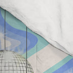 Groovy Party disco ball blue Comforter Gallery Image 4