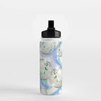 Groovy Party disco ball blue Water Bottle Gallery Image 2