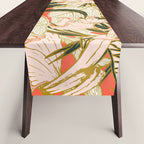 Flowering tropical coral bloom Table Runner Gallery Image 1