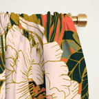 Flowering tropical coral bloom Window Curtain Gallery Image 2