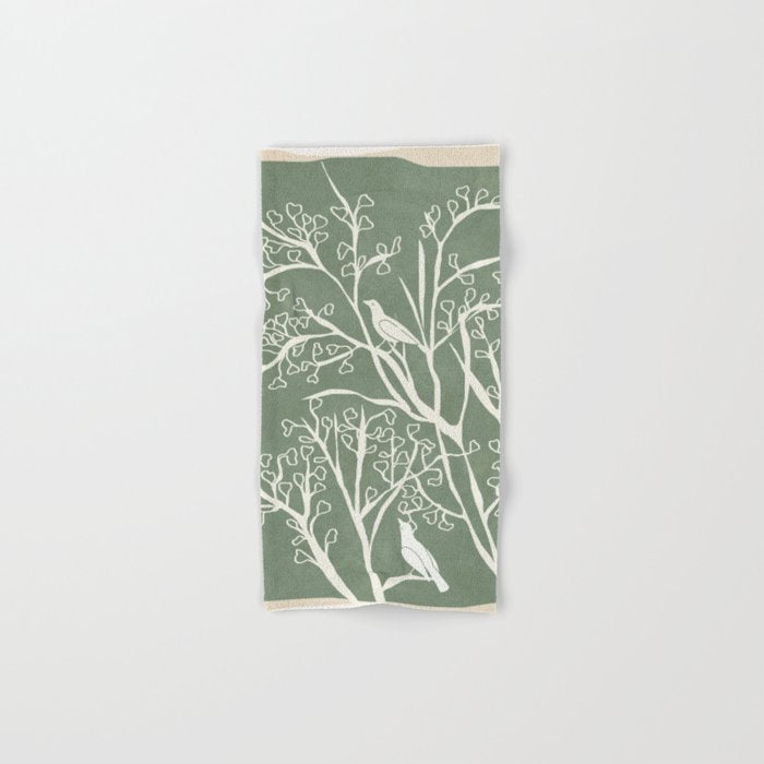 Birds on Branches 02 Bath Towel Gallery Image 1