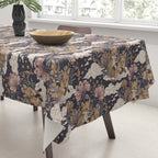 Fox Cubs in Moonlit Garden Tablecloth Gallery Image 3