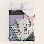 Apollo Vaporwave / greek god Duvet Cover Gallery Image 6
