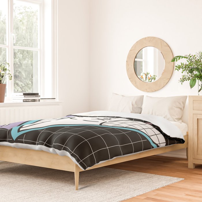 Apollo Vaporwave / greek god Duvet Cover Gallery Image 2