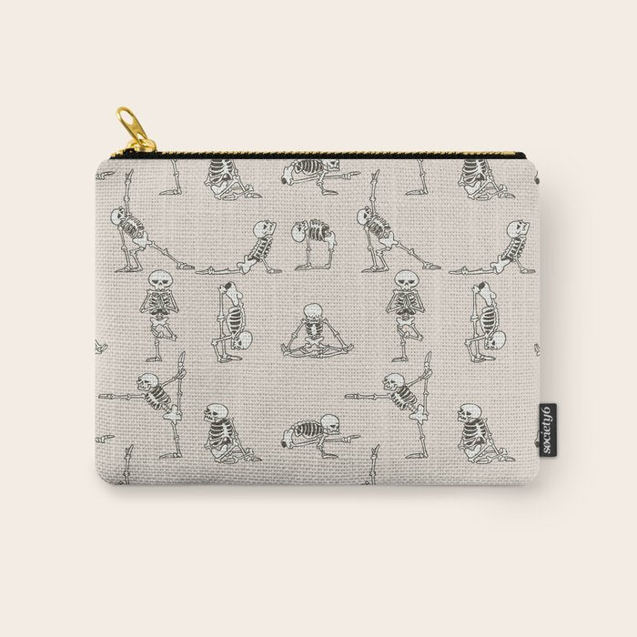 Skeleton Yoga Carry All Pouch Gallery Image 1