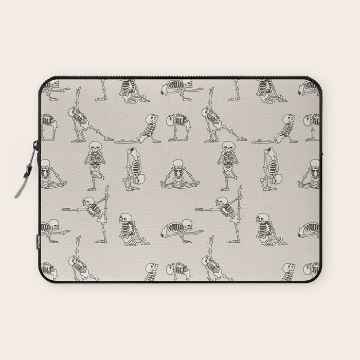 Skeleton Yoga Laptop Sleeve Gallery Image 1