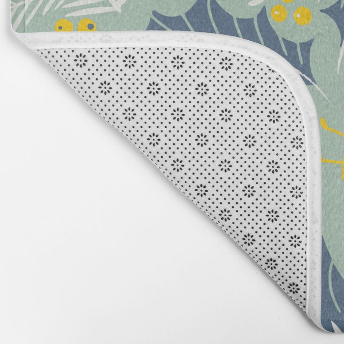 Wonderful ditsy holiday joy mint Bath Mat Gallery Image 2