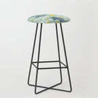 Wonderful ditsy holiday joy mint Stool Gallery Image 1