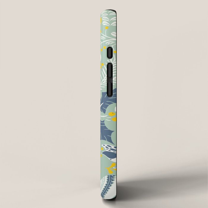 Wonderful ditsy holiday joy mint iPhone Case Gallery Image 2