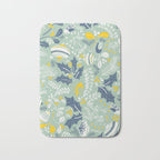 Wonderful ditsy holiday joy mint Bath Mat Gallery Image 1