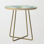 Wonderful ditsy holiday joy mint Side Table Gallery Image 1