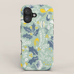 Wonderful ditsy holiday joy mint iPhone Case Gallery Image 1