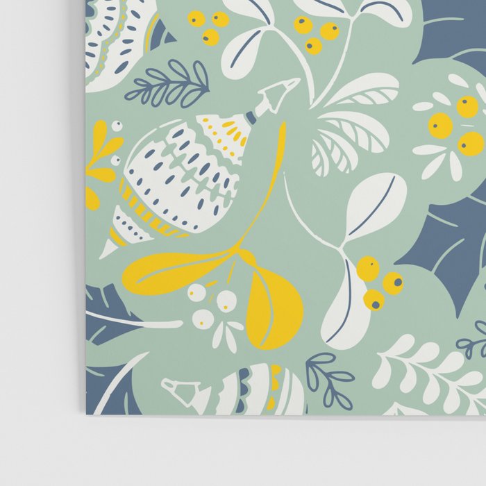 Wonderful ditsy holiday joy mint Poster Gallery Image 3