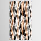Black Forest Stripes terracotta Tablecloth Gallery Image 2
